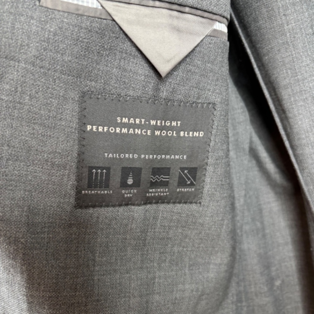 Banana Republic Blazer 44R Slim Fit Wool Suit Jacket Classic Preppy Academia - Picture 7 of 14